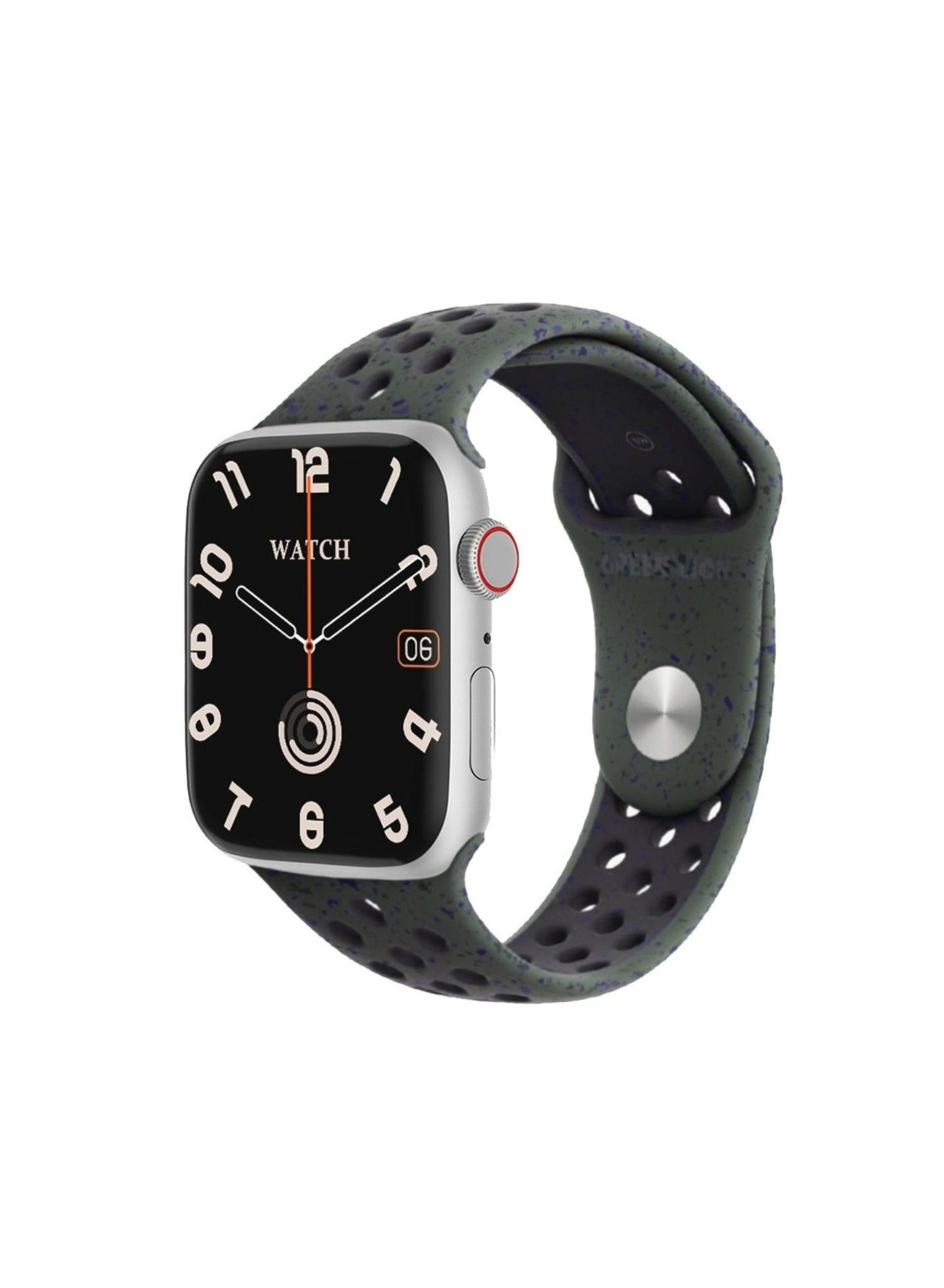 Compare Ultimate Smart Watch Silver CaseBlue Silicone&Gray New NikeStrap at KSA Price