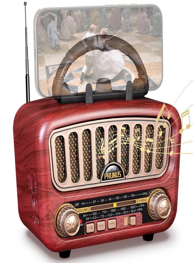 PRUNUS J-180 Vintage Retro Radio Bluetooth Speaker…