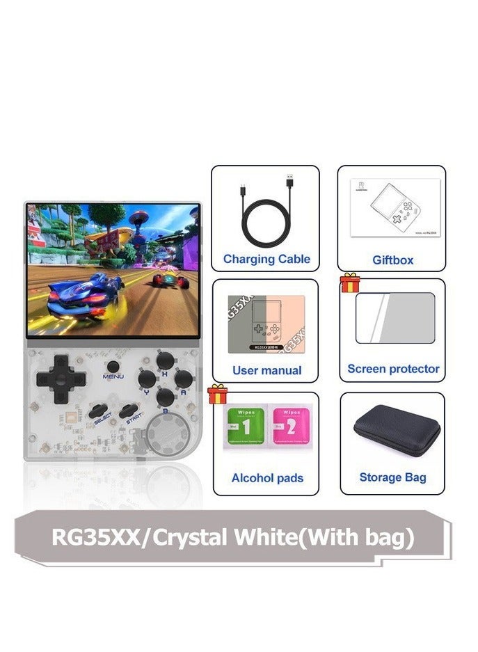 Compare RG35XX Handheld Game Console, 3.5 Inch IPS Screen Linux System Retro Video Games Consoles, Portable Pocket Video Player with 5000+ Games White, 64G at KSA Price