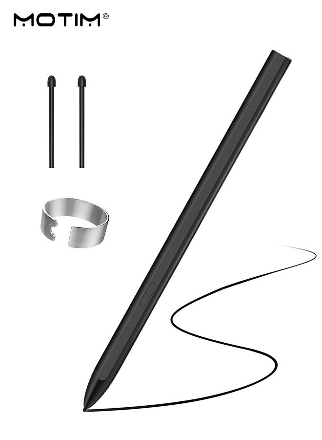 Compare EMR Stylus Pen Pencil for Remarkable 2, Samsung, Kindle, 2 Spare Nibs & Clip, 4096 Pressure Level Sensitivity, Palm Rejection, Natural Tilt, Tail Eraser and Magnetic, No Charging at KSA Price