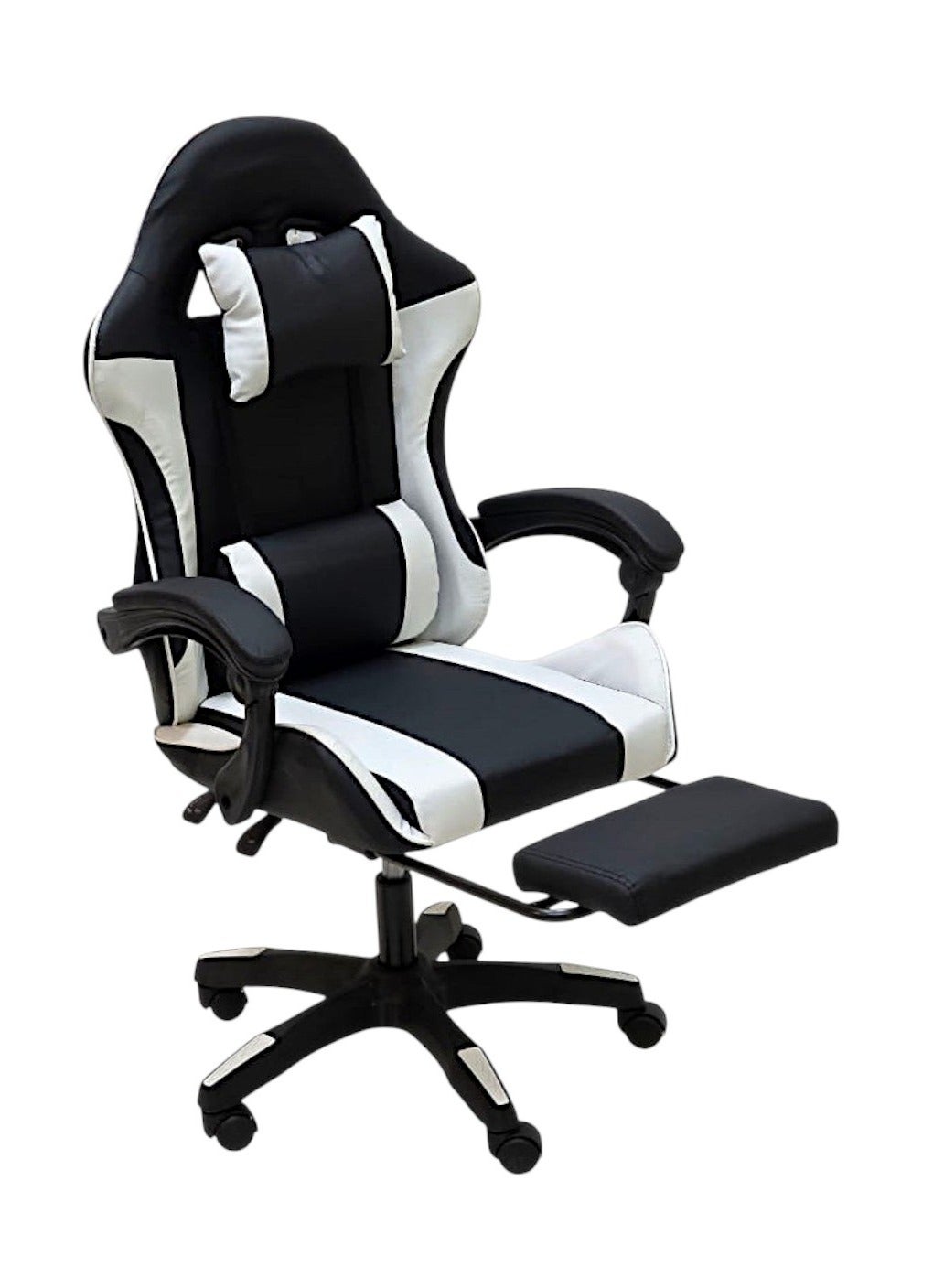 SBF Gaming Chair with Footrest – High Back PU Leather…