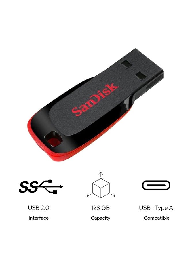 128 GB Cruzer Blade USB 2.0 Flash Drive…