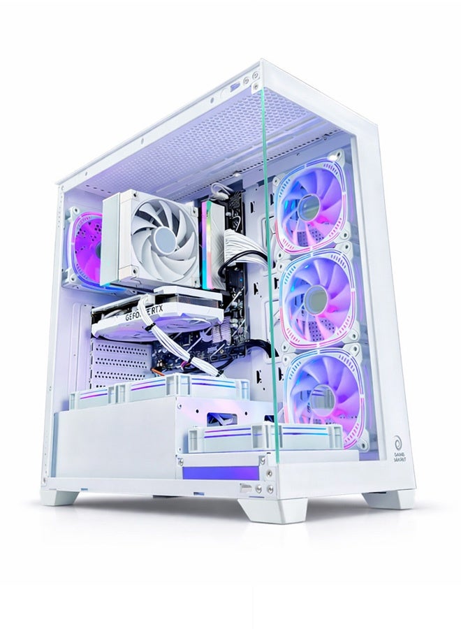 Compare Nova Gaming PC  Intel Core i514400F | GeForce RTX 5060 8GB GPU | 16GB DDR4 RAM1TB NVMe SSD | Air CoolerH610 MB650W 80+ PSU | WiFiBluetoothWindows 11 Pro | Game Sekret Desktop Computer | 1 Year Warranty White at KSA Price