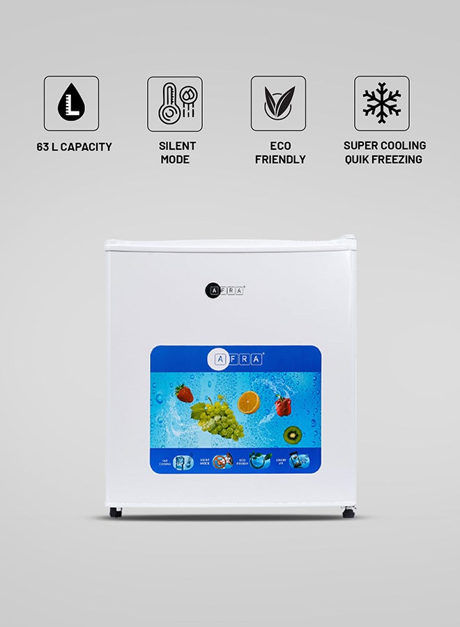 Compare Refrigerator, Single Door, 63L, Manual Defrost, Silent Mode, High Efficiency Compressor AF4600SDWH White at KSA Price