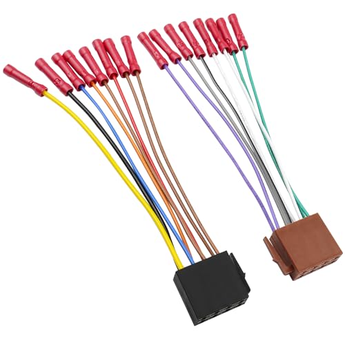 Jayubien ISO Stereo Wiring Harness Kit with…