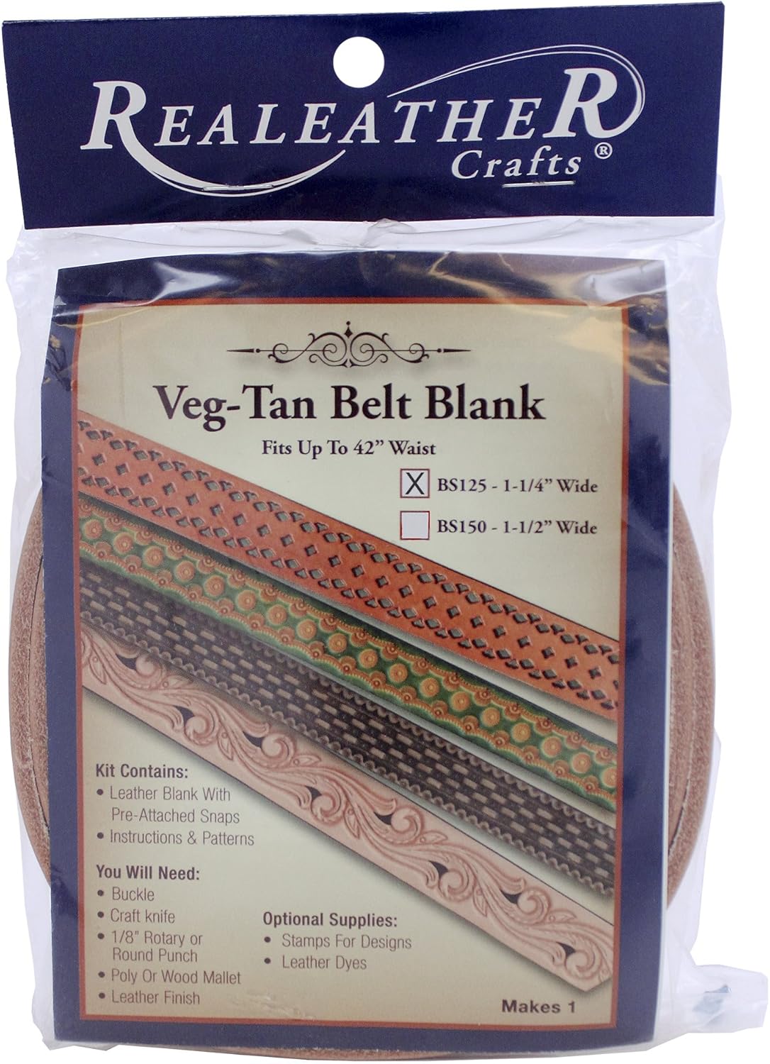 Compare Realeather BS15000 Tooling Belt Strips Blank Leather Strap with Pre Cut Buckle Slots 15W X 42 L Natural 1Piece at KSA Price