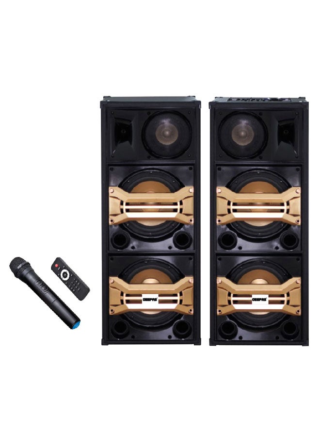 Compare 2Channel Professional Speakers With USB  SD Card Slots And FM Radio  Bluetooth GMS8517 BlackGold at KSA Price