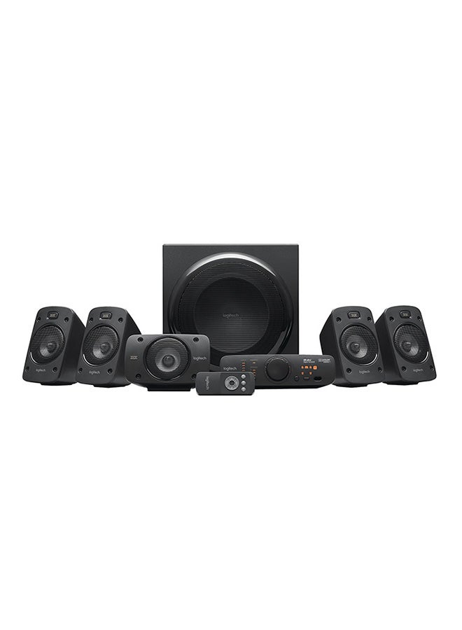 Compare Z906 5.1 Surround Sound Speaker System, THX, Dolby & DTS Certified, 1000 Watts Peak Power, Multi Device, Multiple Audio Inputs, UK Plug, PCPS4XboxMusic PlayerTVSmartphoneTablet Black at KSA Price