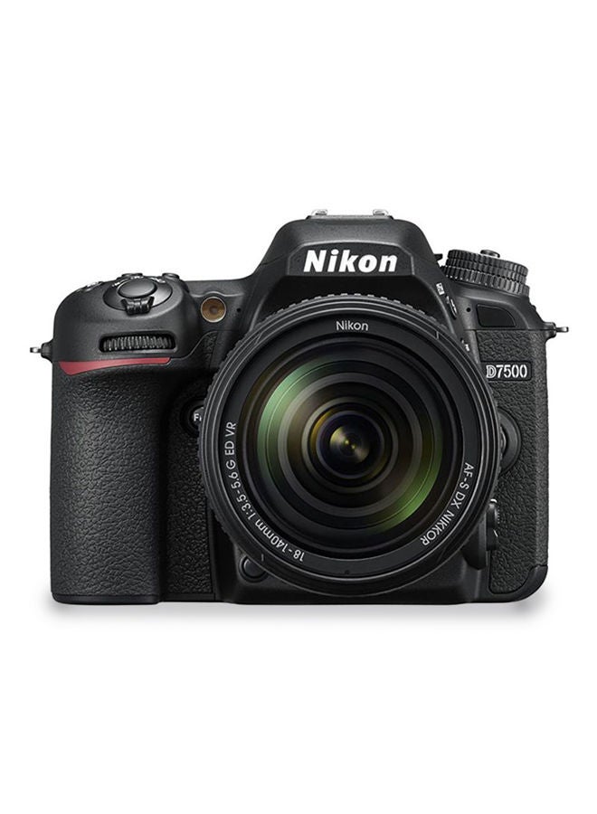 Compare D7500 DSLR with AFS DX NIKKOR 18140mm f3.55.6 G ED VR at KSA Price