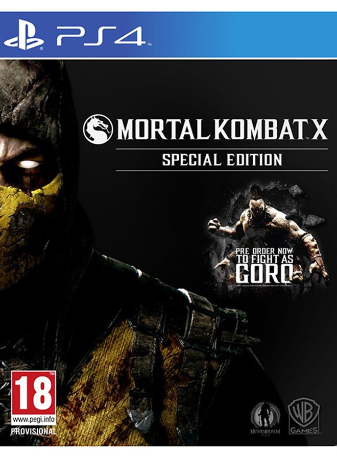 Compare Mortal Kombat X Special Edition  PAL  PlayStation 4  fighting  playstation_4_ps4 at KSA Price