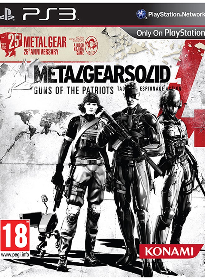 Compare Metal Gear Solid 4: Guns of the Patriots  25th Anniversary Edition Intl Version  Action & Shooter  PlayStation 3 PS3 at KSA Price