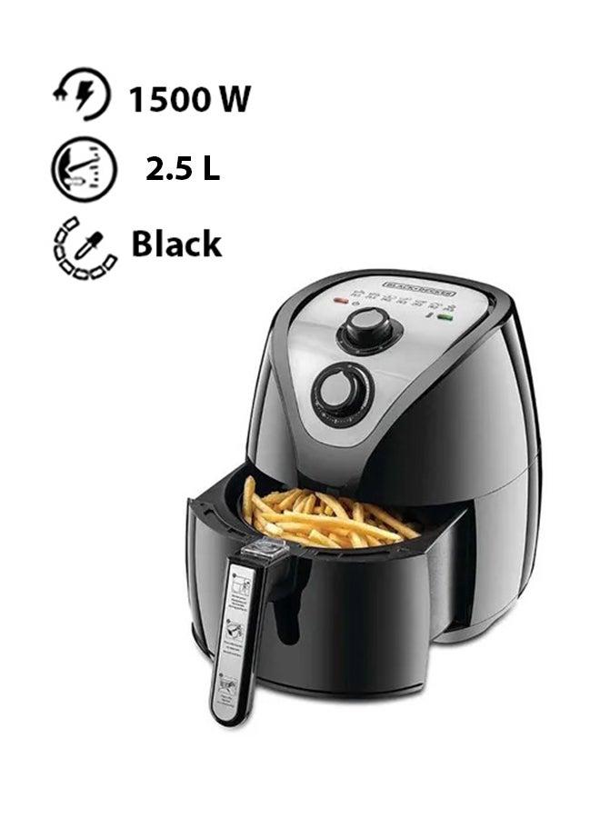 Compare Air Fryer with 0.8KG, Anti Stick, with Rapid Air Convection Technology family serving size 2.5 L 1500 W AF200B5 BlackSilver at KSA Price