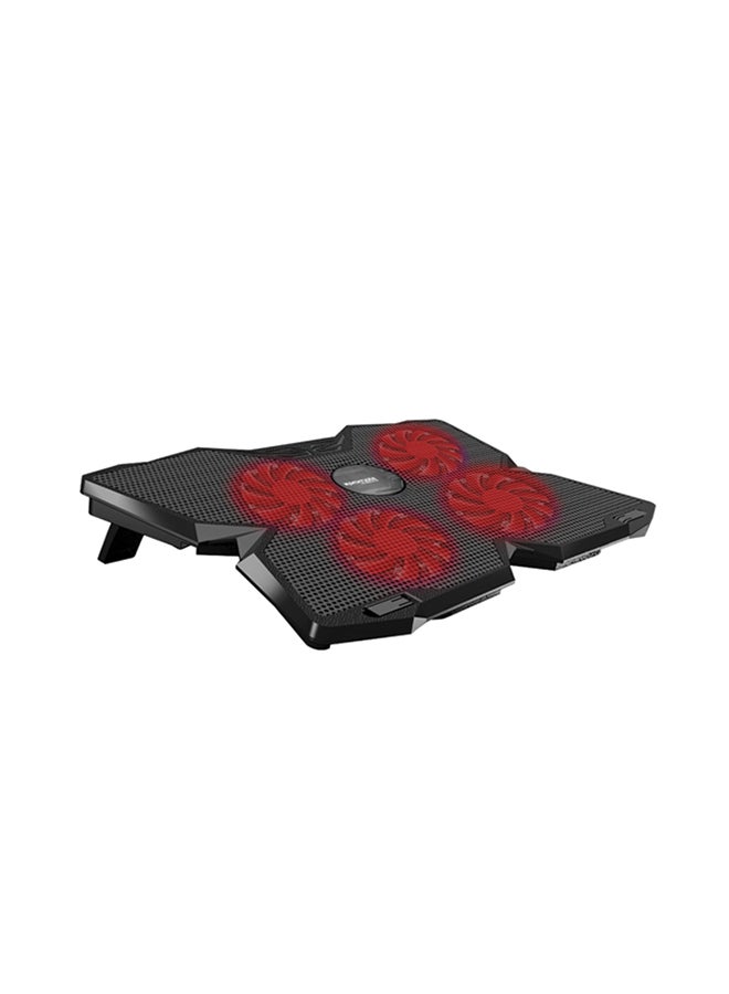 Compare Gaming Laptop Wired Cooling Pad, Ergonomic HighSpeed Laptop Cooling Pad with 4 Silent Cooling Fan, Dual USB Port, Adjustable Height, LED Speed Display, Cable Organizer and AniSlip Grip for Laptops up to 17 Inch at KSA Price