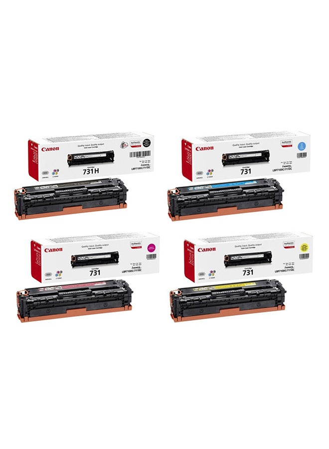 731 Laser Ink Toner Pack Of 4 Black/Cyan/Magenta