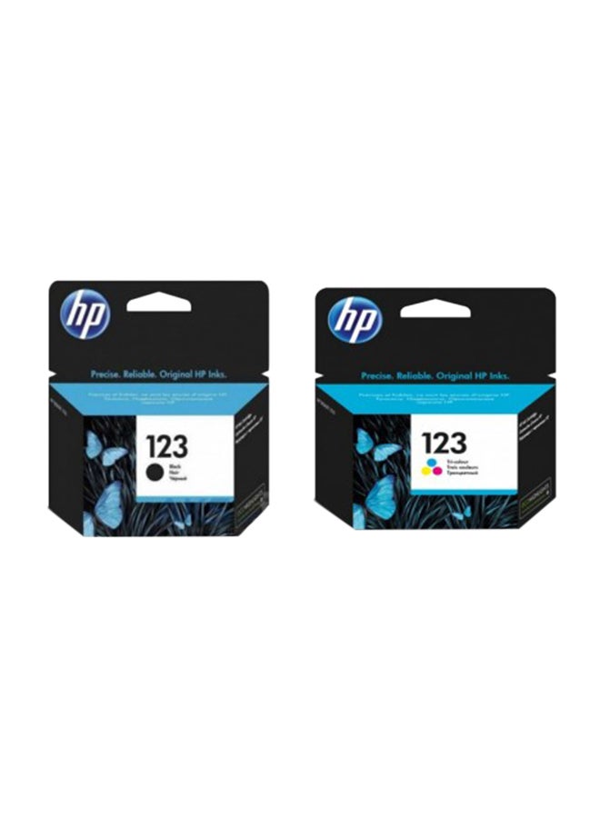Compare 2Piece 123 Inkjet Printer Cartridge Set BlackTricolour at KSA Price