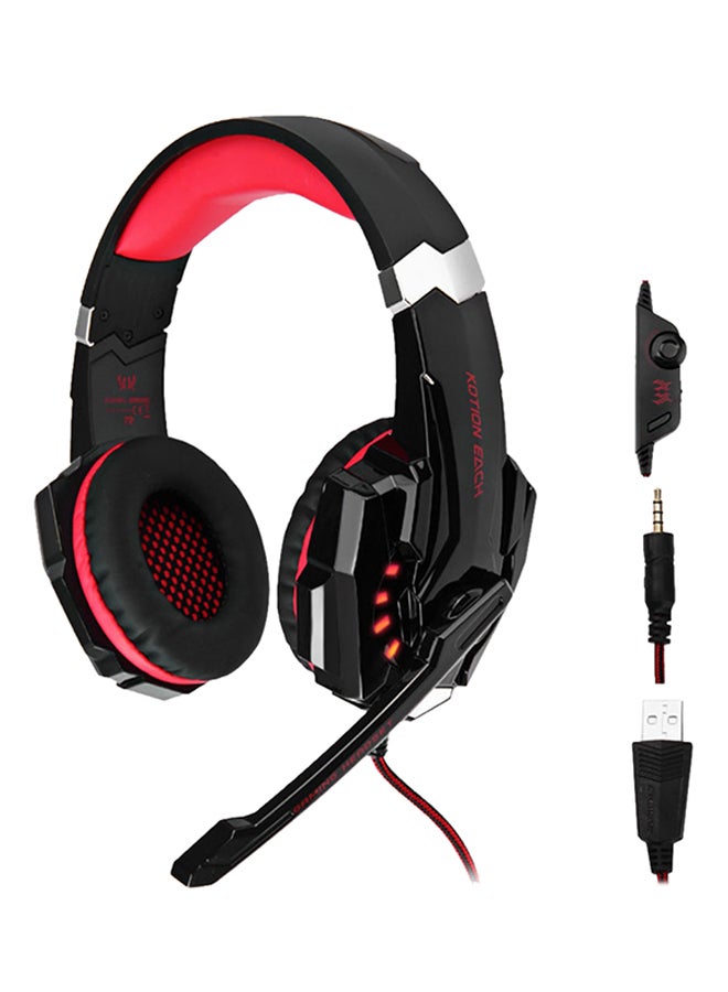 Compare G9000 Pro Gaming Wired Headset 3.5mm With Mic And LED Light For PlayStation 4 at KSA Price