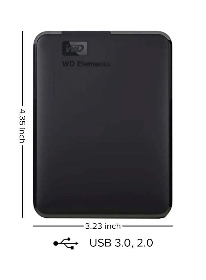 Compare 2TB Elements Portable External Hard Drive sleek design Read Speed 480 MBps Write Speed 400 MBps USB 3.0  for Windows 10, Windows 8.1, Windows 7 WDBU6Y0020BBKWESN 2 TB at KSA Price