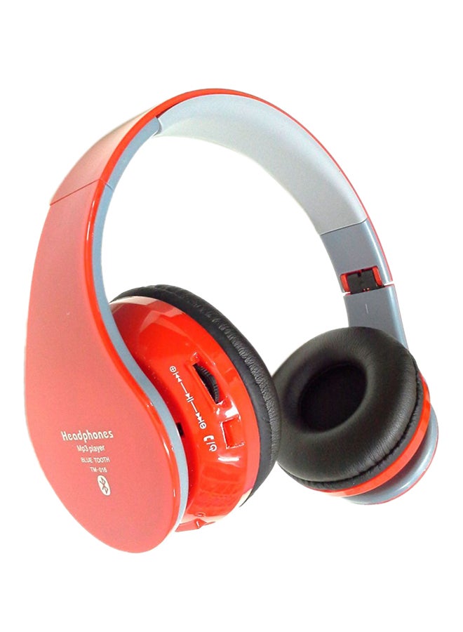 Stereo Bluetooth Wireless On-Ear Headphone Red/Black/White