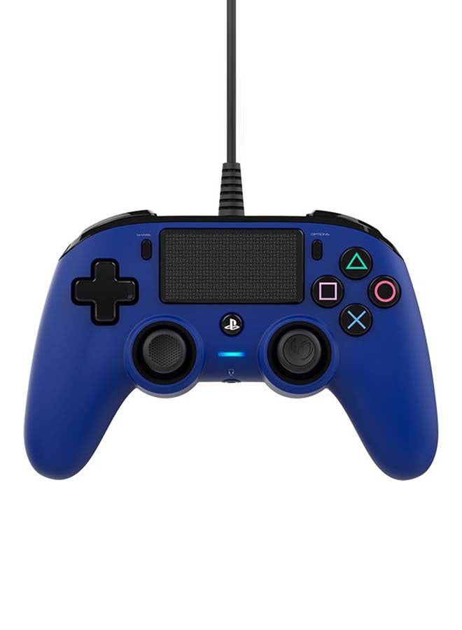 Wired Compact Controller For PlayStation 4 Blue
