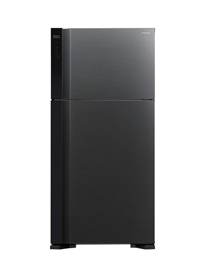 Compare 760L Gross 550L Net Capacity, Top Mount Double Door Refrigerator with Inverter CompressorDual Fan Cooling, Touch Screen Control, Movable Twist Ice Tray RV760PUK7KBBK Brilliant Black at KSA Price