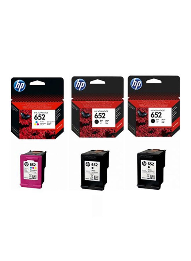 Pack of 3 (2-Piece 652 Black + 1-Piece…