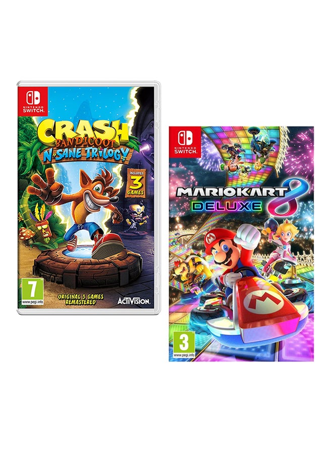Mario Kart 8 Deluxe + Crash Bandicoot N.…