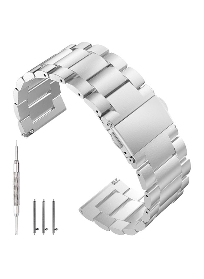 Compare Replacement Band For Samsung Gear S3 ClassicFrontier Silver at KSA Price