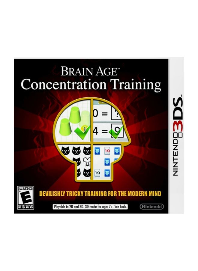 Compare Brain Age Concentration Training Intl Version  Strategy  Nintendo 3DS at KSA Price