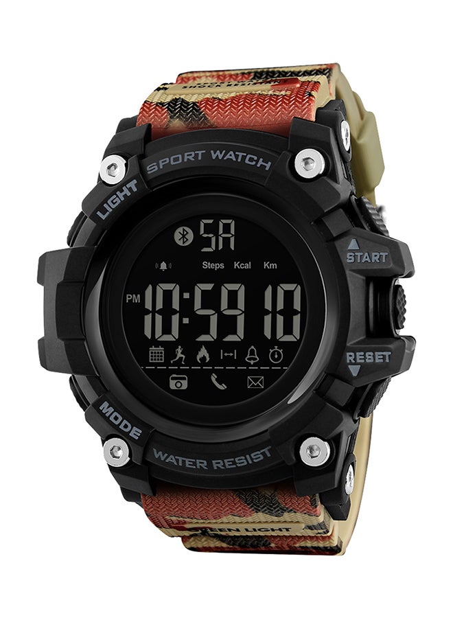 Compare SKMEI Smart Watch 1385 50M Waterproof Watch with Pedometer, Calories, Sleeping Monitor, Call Remind  Camo Brown at KSA Price