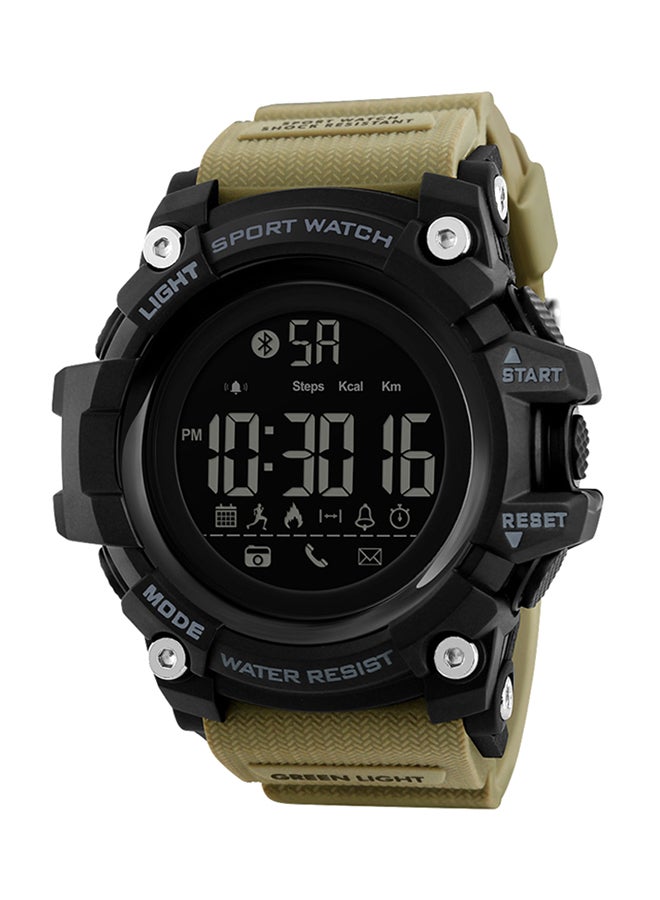Compare SKMEI Smart Watch 1385 50M Waterproof Watch with Pedometer, Calories, Sleeping Monitor, Call Remind  Khaki Brown at KSA Price