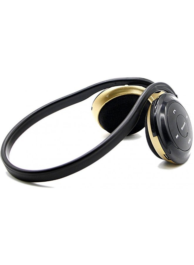 Compare Wireless Bluetooth OnEar Earphones With Microphone GoldBlack at KSA Price