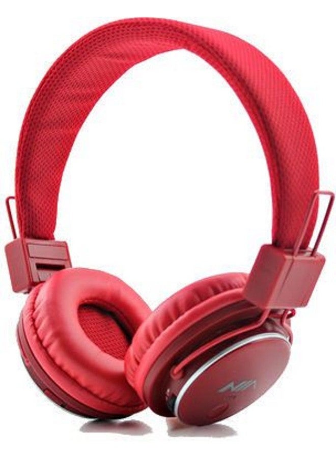 Compare Bluetooth Wireless OnEar Headphone With Microphone Red at KSA Price