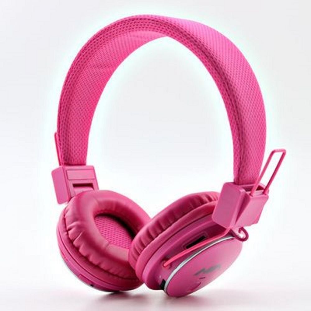 Compare Bluetooth Wireless OnEar Headphone With Microphone Pink at KSA Price