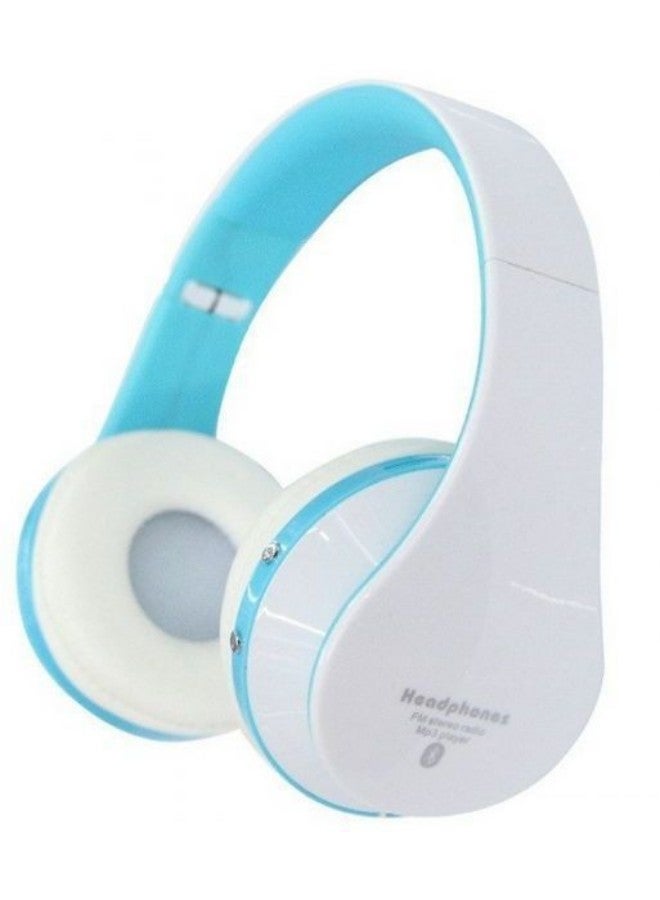 Compare Bluetooth Wireless OnEar Headphone With Microphone WhiteBlue at KSA Price