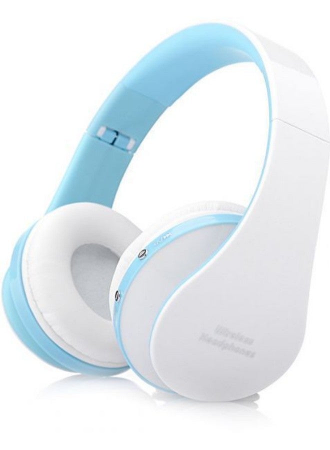 Compare Foldable Bluetooth Wireless OnEar Headphone WhiteBlue at KSA Price