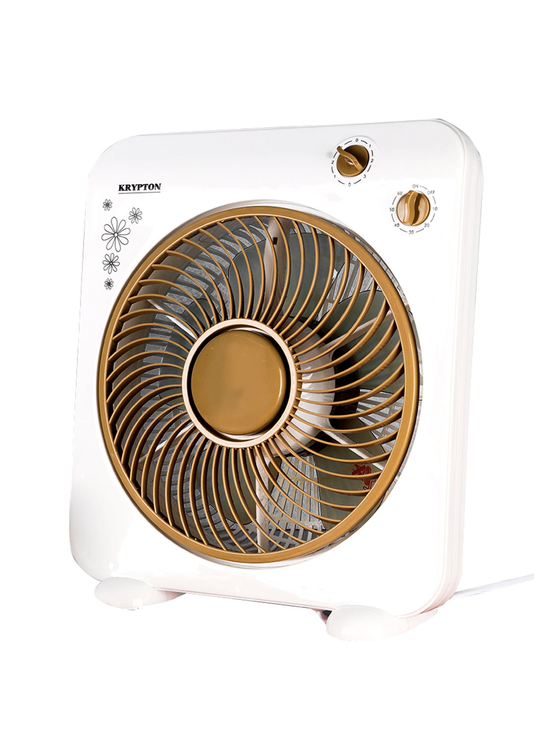 Compare 10 Box Fan with 3Speed Control | 5Blade Design | Silent HighSpeed Cooling | 45W Motor | Timer Function | Home & Office KNF6025 BrownWhite at KSA Price