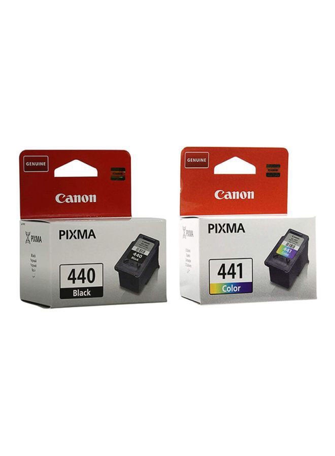 Compare 2Piece PG440 And CL441 Pixma Ink Cartridges Multicolour at KSA Price