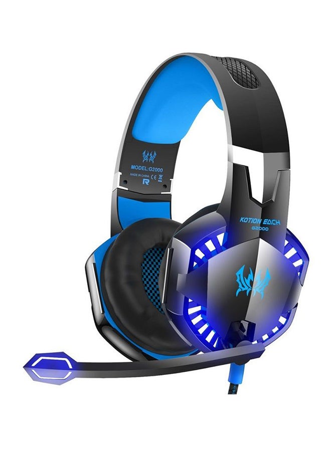 Compare Gaming Headphone With Mic Stereo Bass LED Light For PS4PS5XOneXSeriesNSwitchPC at KSA Price