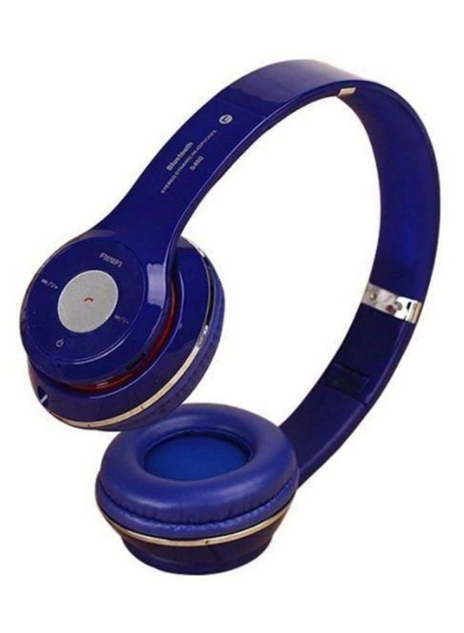 Stereo Bluetooth Wireless On-Ear Headphone Blue