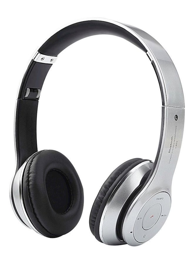 Compare Wireless OnEar Stereo Headphone With Mic Silver at KSA Price