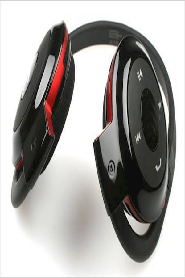 BH503 Bluetooth On-Ear Stereo Headphones Black/Red