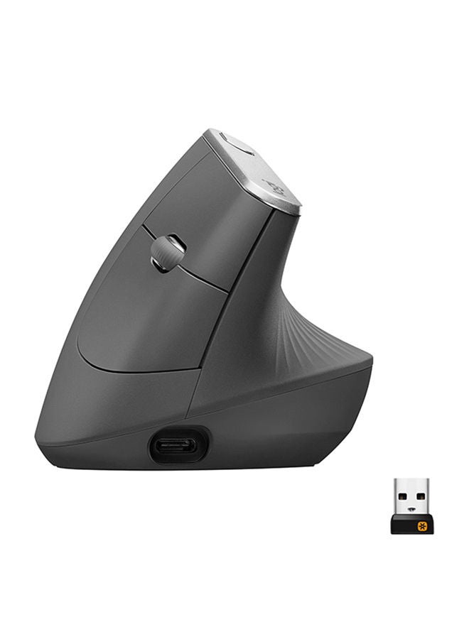 Compare MX Vertical Ergonomic Wireless Mouse With USB Receiver Graphite at KSA Price