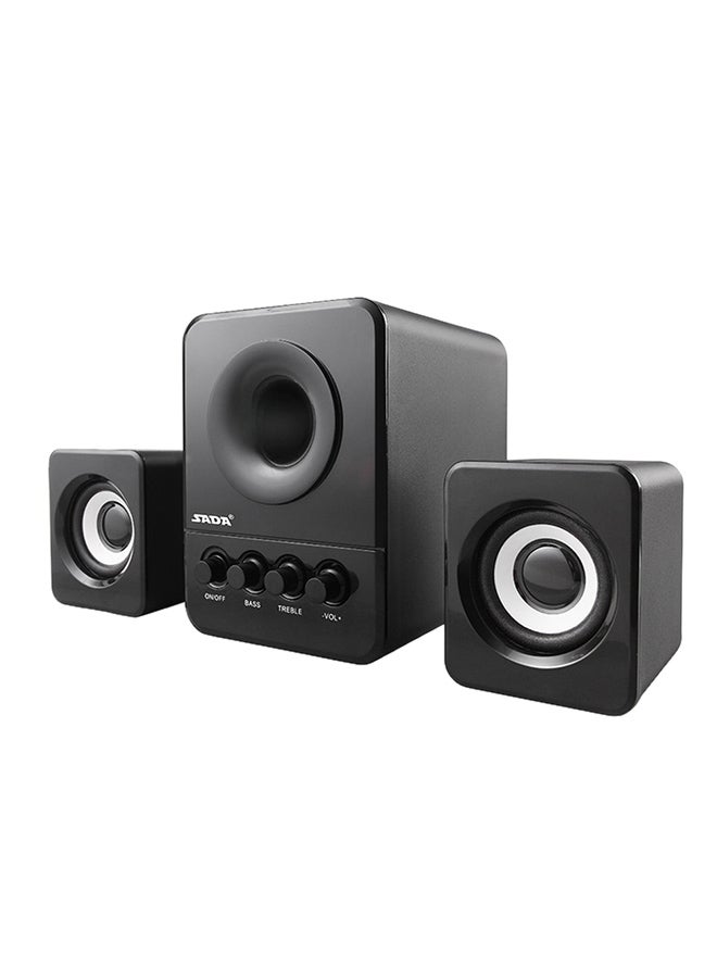 Compare Bass Stereo Computer Speaker V3816 Black at KSA Price