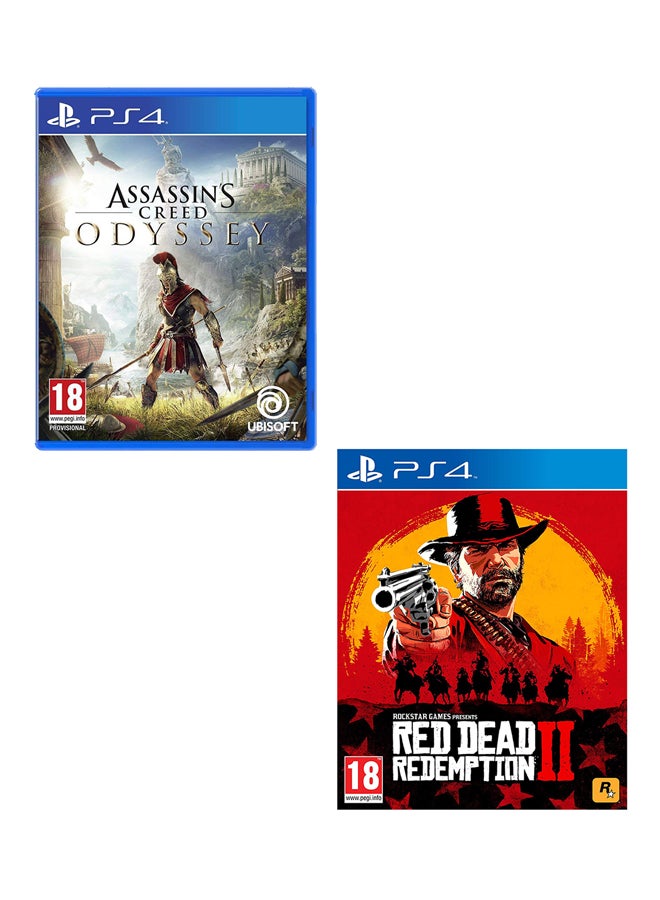 Compare Assassins Creed Odyssey + Red Dead Redemption 2  PlayStation 4 PS4 at KSA Price