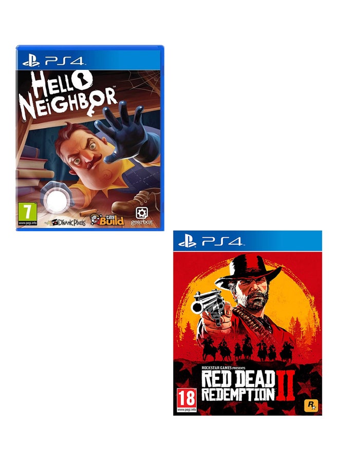 Compare Hello Neighbour + Red Dead Redemption 2  Intl Version  PlayStation 4 PS4 at KSA Price