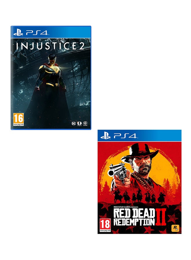 Compare Injustice 2 + Red Dead Redemption 2  PlayStation 4 PS4  action_shooter  playstation_4_ps4 at KSA Price