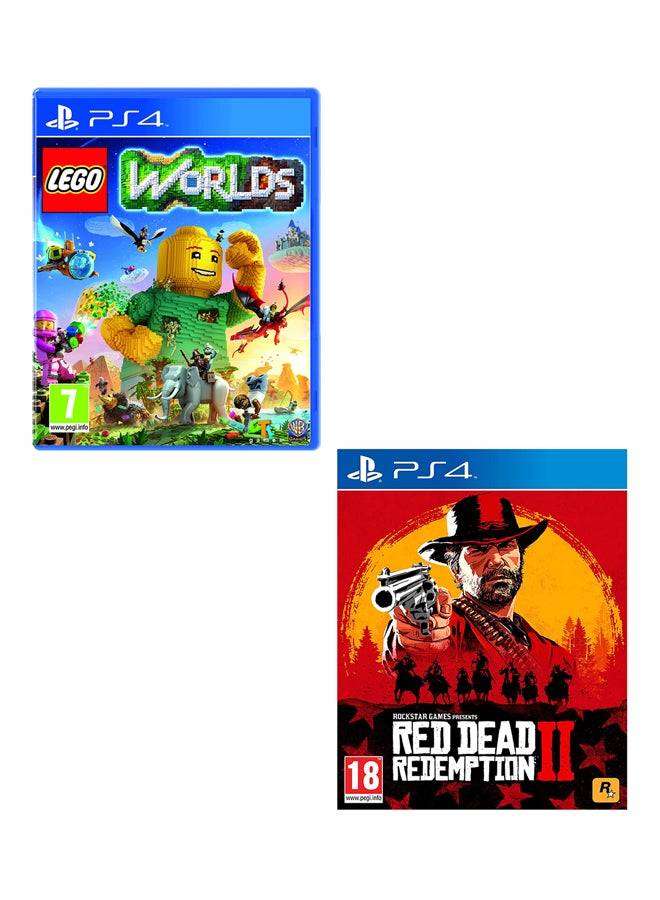 Compare LEGO Worlds + Red Dead Redemption 2  playstation_4_ps4 at KSA Price