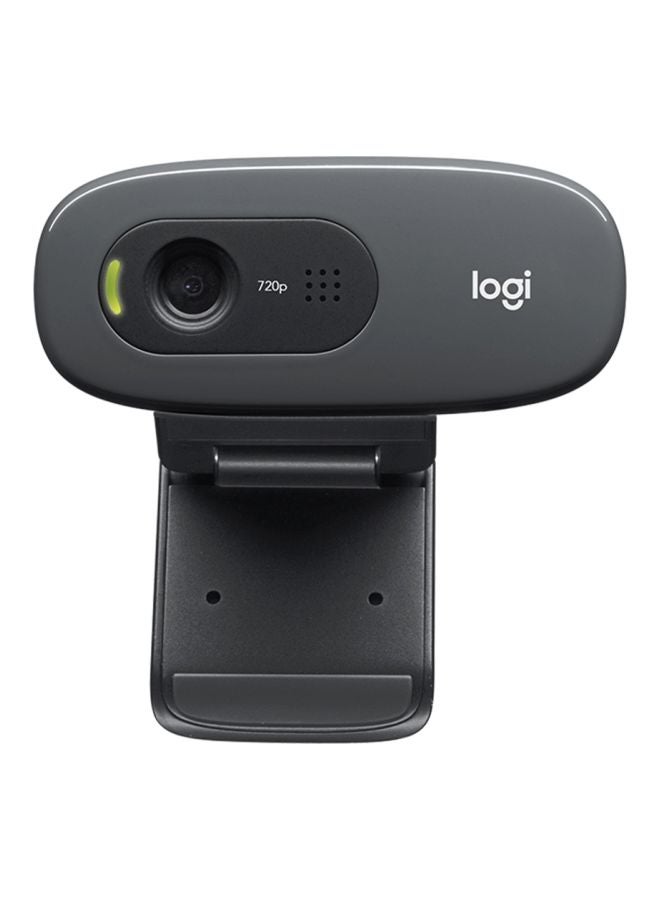 C270 HD Computer Webcam With Built-In Mic Black