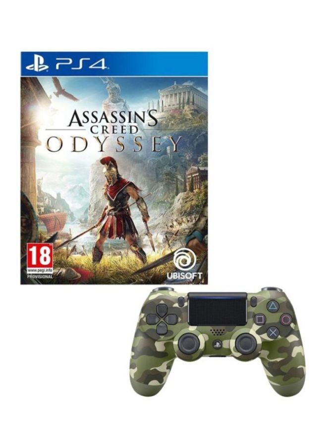 Compare Assassins Creed Odyssey Intl Version With DualShock 4 Wireless Controller  Adventure  PlayStation 4 PS4 at KSA Price