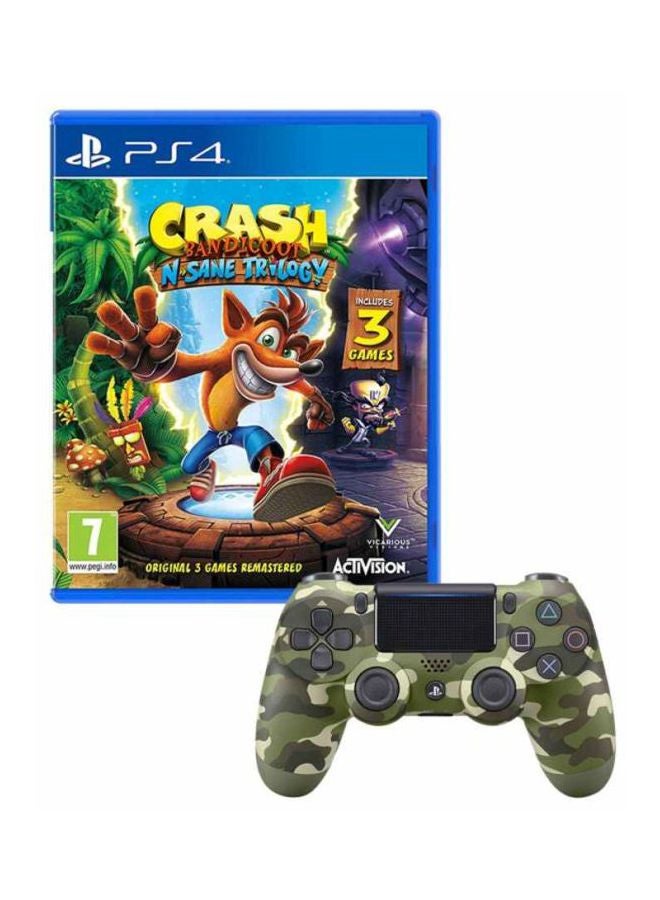 Compare Crash Bandicoot N. Sane Trilogy With DUALSHOCK 4 Wireless Controller For PlayStation 4 PS4  Camouflage  adventure  playstation_4_ps4 at KSA Price